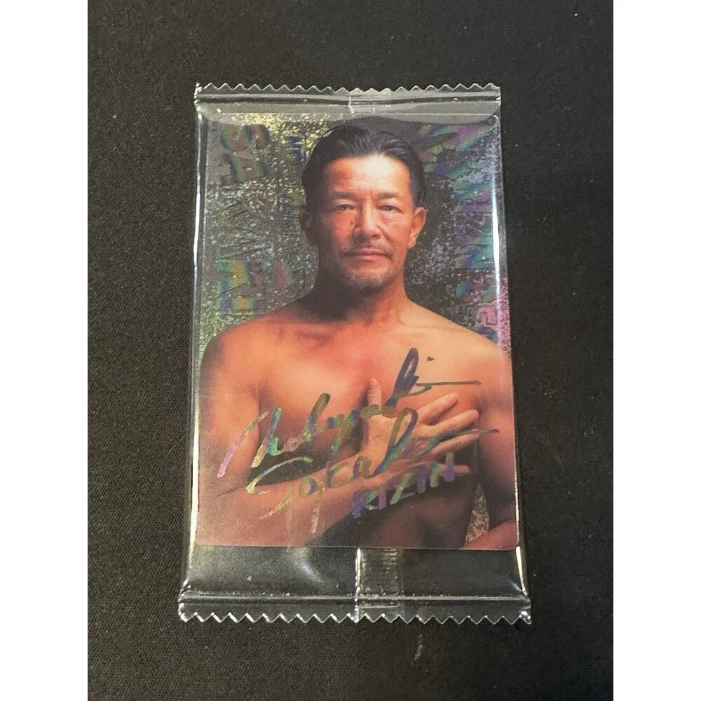 Lot of (3) Rizin MMA Bandai Foil Signature Card Ren Hiramoto Sakakibara Hagiwara